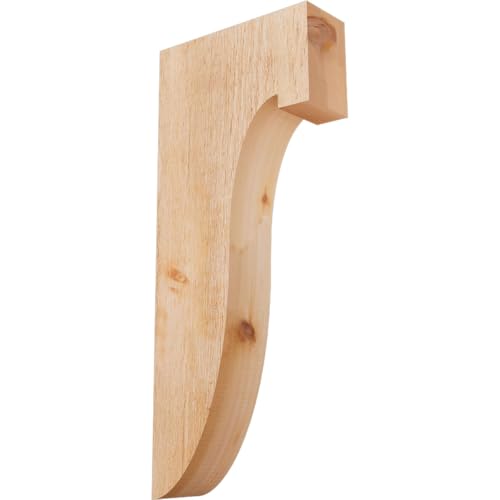 Ekena Millwork COR04X12X28DEL00RWR 4"W x 12"D x 28"H Del Monte Rough Sawn Corbe…