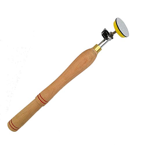 Wood Turning Lathe Sanding Tools Hand Held Bowl Sander with 13" Handle 2" Discs