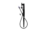 Mister Landscaper MLS-BLA Stake with Adjancent Valve and Flow Control, Black