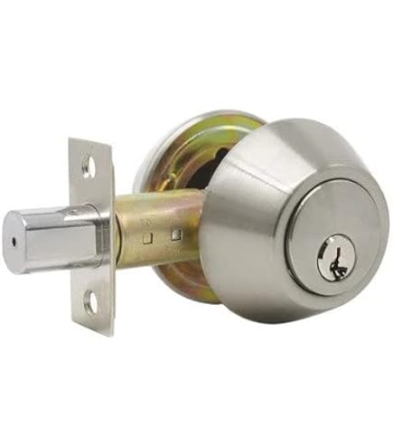 Copper Creek DB2410PS Standard Duty Single Cylinder Deadbolt – PS Finish, 1-Inch Throw, ANSI/BHMA Grade 3, Solid Brass Cylinder