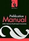 APA Publication Manual of the American Psychological Association, Fifth Edition