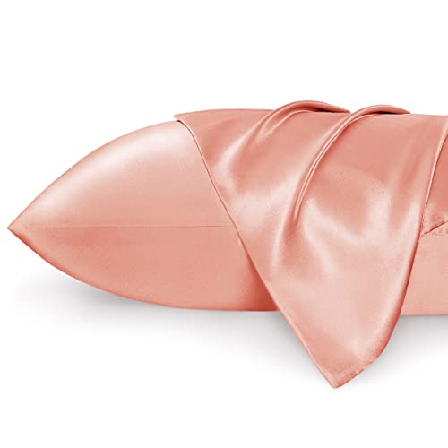 Bedsure Satin Pillowcase for Hair and Skin Queen