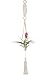 Mkono Himmeli Air Plant Holder with Chain and Macrame Hanger Mobiles Decor