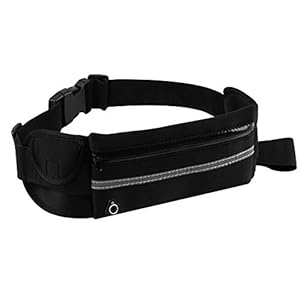 Xpizo Waterafstotende heuptas met verstelbare elastische band (zwart)