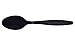 Daxwell Plastic Teaspoons, Heavyweight Polystyrene (PS), Wrapped, Black, A10000945 (Case of 1,000)