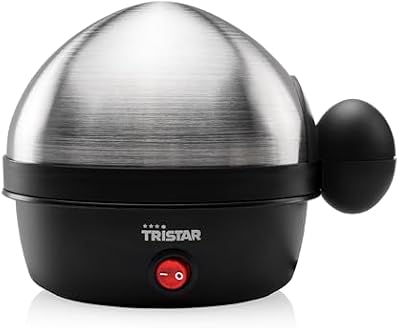 EK-3076 – Cocedor de huevos, para 7 huevos, color acero inoxidable