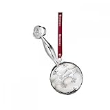 2015 Waterford Baby's First Christmas Rattle Silver Plated Christmas Ornament