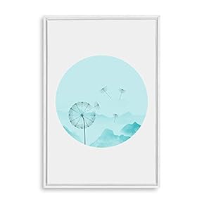 Framed Circular Pattern Home Artwork for Living Room Bedroom