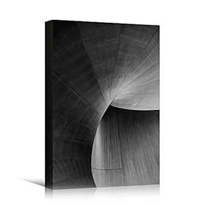 signwin Canvas Wall Art Grey Building Pattern Abstract...