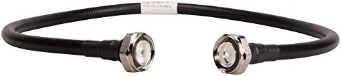Huber & SUHNER LIS-C9-11716-11716-01000-51 RF COAXIAL, 7/16 DIN Plug, BLK, 1M