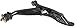 ACDelco Professional 45D3258 Front Passenger Side Lower Suspension Control Arm