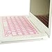 Top Case Pink Silicone Keyboard Cover Skin Compatible with MacBook 13