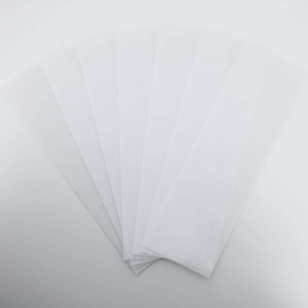 Omwah Beauty Professional Salon Grade Facial and Body Non Woven Epilating Wax Strips Large 3 x 9 Hair Removal (200 Count)