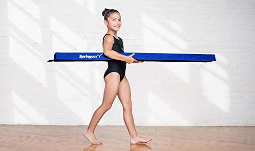 5 ft Sectional Balance Beam - Extra Firm Sectional Gymnastics Beam - Practice Gymnastics Equipment for Home - The Safe Balance Beam for Kids (Blue) - Thumbnail 3
