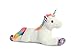 Aurora® Adorable Super Flopsie™ Rainbow Unicorn™ Stuffed Animal - Playful Ease - Timeless Companions - Multicolor 27 Inches