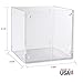 STORi Clear Plastic Stackable Makeup Storage and Display Cubes | Set of 2