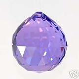 40mm Vintage Crystal Purple Feng Shui Ball