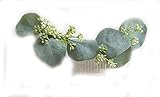 FIDDY898 Faux Baby Breath Flower Hair Piece Bridal Greenery Crown (Comb)