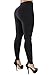 Curvify Womens Faux Leather Leggings, Butt Lifting Thigh Slimmers with High Rise Waist Control (1012 Black, L)