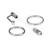 Eastern Delights Elite 3.59 Inch Flexible Dagger Urethral Sounding Dilators Penis Stretcher Penis Plug, Cum-Through Hole