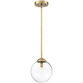 Meridian M70067NB Pendant, 1-Light 60 Watts, Natural Brass