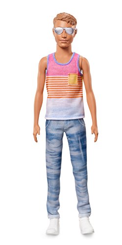 Barbie Ken Fashionistas Hyped Stripes Doll, Slim