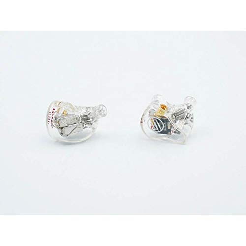 BGVP DM7 6 Drivers Balanced Armature Customized HiFi in-Ear Earphone for Audiophiles, MMCX Detachable Cable (Transparent Clear)