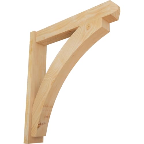 6"W x 32"D x 36"H Thorton Craftsman Rough Sawn Outlooker, Douglas Fir