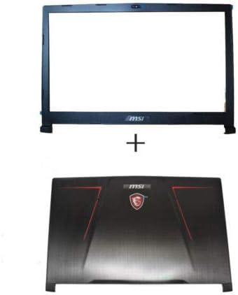 Compatible Replacement for New 17.3'' MSI GE73 GE73VR 7RF-006CN LCD Back Rear Cover Top Lid & Frame Bezel