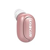 Mini Wireless Bluetooth Earphones ,Lobkin Stereo Headset Headphones with MIC In-Ear Earbuds - Rose Gold(One Pcs)