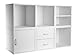 Foremost 340022 Modular 6-in-1 Shelf Cube Storage System, White