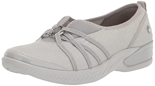 BZees Slip-On da Donna, nicchia, Argento Shimmer, 40.5 EU