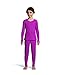 Hanes Girl's Waffle Knit Thermal Set with FreshIQ, X-Temp Technology & Organic Cotton