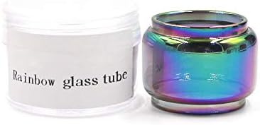 ShuiKBest 2pcs With PC Box Replacement Rainbow Bubble Bulb Glass Tube for GeekVape Zeus X RTA Tank (Rainbow)