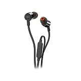 JBL by Harman T210 Black In-Ear Headphones with Mic