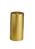 Biedermann & Sons Metallic Pillar Candle Box, 3 by 6-Inch, Gold, Pack of 4