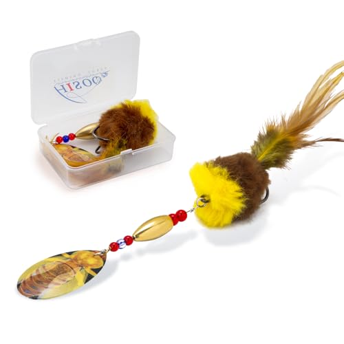 Rooster Tail Fishing Lure Brown Style A