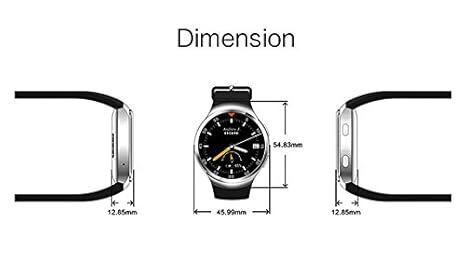 Amazon.com: Finow X3 ⌚ K9 reloj inteligente 3 G dual core ...