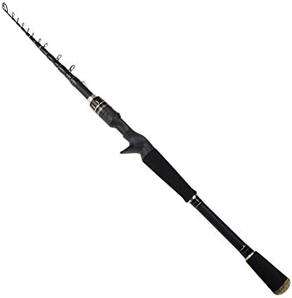 Surf Fishing Rods LHA Telescopic Fishing Rod Portable Carbon Fiber Fishing Rod Seawater Travel Telescopic Rotary Fishing Rod (Size : 2.2m)