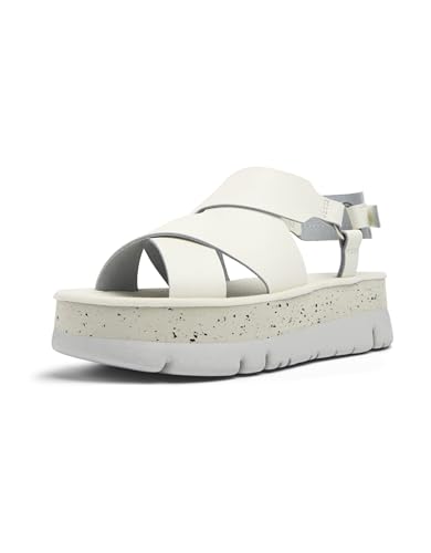 Camper Oruga Up K201399, Sandalo Donna, Natura bianca 006, 39 EU