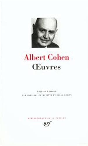 Download Albert Cohen : Oeuvres PDF