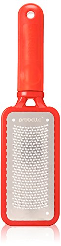 Probelle Metal Foot File Pedicure Rasp, Red, Full Size