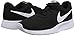Nike Womens Tanjun Running Sneaker Black/White 10