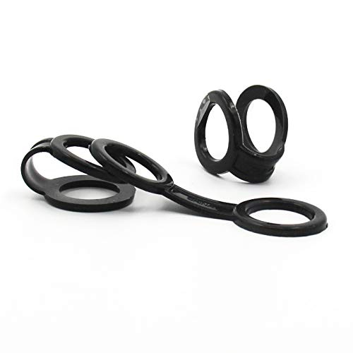 image for MALUAN 8 Pack Plastic Snorkel Strap Keeper Lock Kit Clip Diving Access