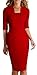 HOMEYEE Women's Classy Short Sleeve Official Sheath Casual Pencil Dress 693