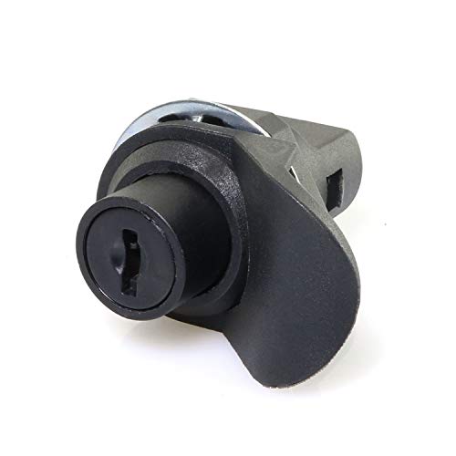 Magic&shell 1PC Push Button Latch Replacement for Glovebox Marine Boat Tool Box Distribution Box with Keys Black