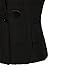 makeitmint Women's Plaid Hooded Padded Vest w/Detachable Faux Fur Trim