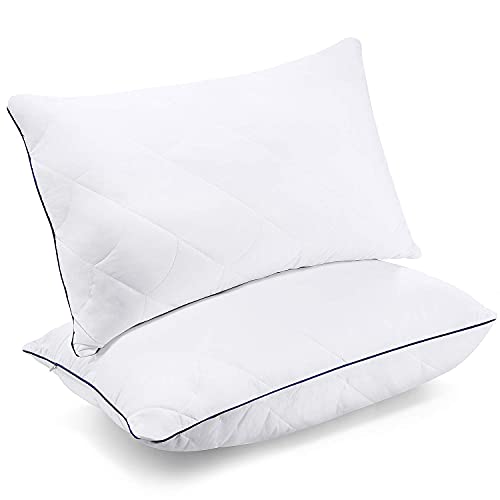 Standard Size Pillows for Sleeping, 2 Pack, Luxury Down Alternative