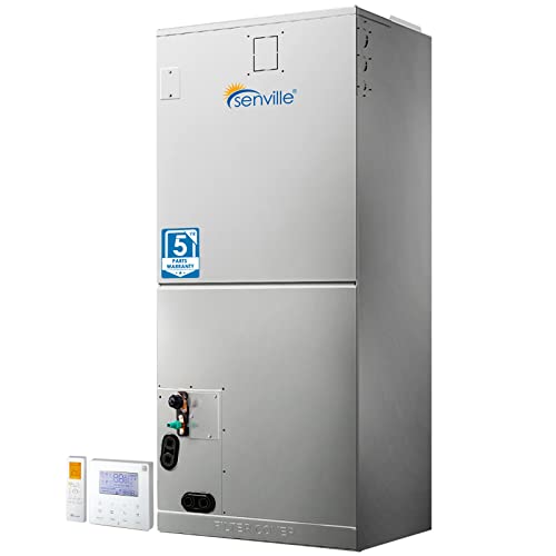 Senville 4 Ton Central Air Conditioner Heat Pump Split System, 48,000 BTU, Inverter, Variable Speed, 10KW AUX, 208/230V