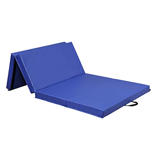 ZENOVA Thick Tumbling Crash Pad Landing Mat for Gymnastics 4 fold Kip Bar Mat Workout Crash Mat